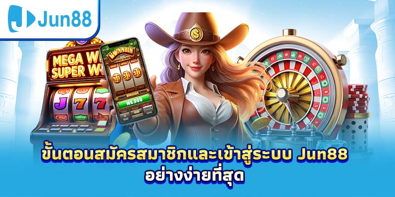 ขั้นตอนสมัครสมาชิกและเข้าสู่ระบบ Jun88 อย่างง่ายที่สุด